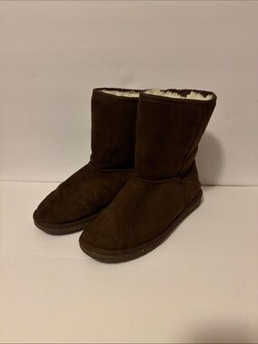 Dawgs Brown Plush-Lined Mid-Calf Winter Booties